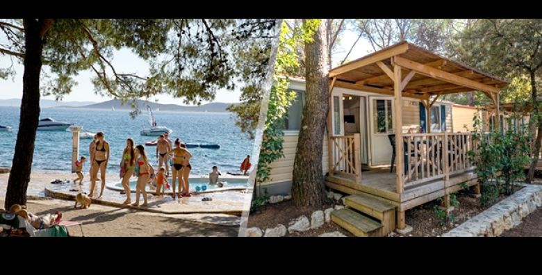 Provedite ljetni odmor uz 4 dana 3 nocenja u Kampu Kozarica 4  Pakostane za 4 osobe i 1 dijete do 12 g  mobilna kucica Lux s terasom klimom i besplatni najam 2 bicikla 