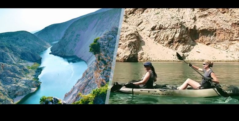 Osjecaj se kao u filmu dok veslas kroz kanjon Zrmanje Vodjena kajak avantura uz ALPHA Kayaking  stopama Winnetoua kroz kanjone i klisure do sinjeg mora za samo 49 € 
