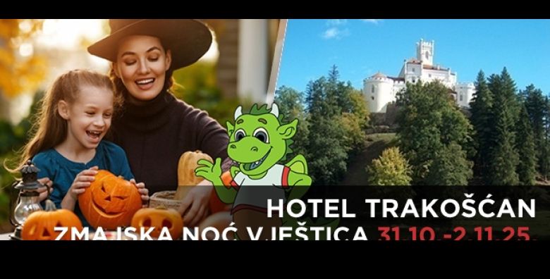 Zmajska Noc vjestica u Trakoscanu uz 3 dana i 2 nocenja na bazi polupansiona bazen saune te bajkoviti animacijski program u Hotelu Trakoscan 4 za 2 odraslih ili 2 odraslih i 2 djece 