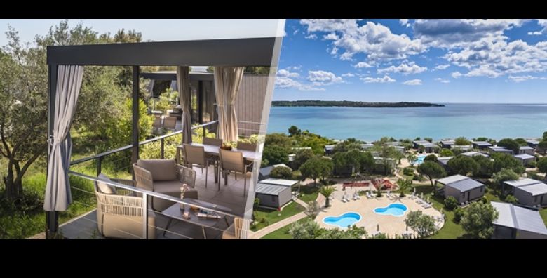 Jesenski odmor i dozivljaj u Aminess Planet Camping Holiday Homes Sirena 4 u istarskom Novigradu uz 2 ili 3 nocenja u Premium mobilnoj kucici za 5 osoba 