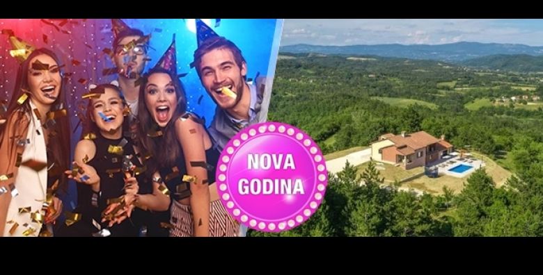 Proslavite NOVU GODINU okruzeni prirodom u Villi Mirna za do 7 osoba u Pazinskim Novakima ISTRA  3 dana i 2 nocenja u kuci s vlastitom saunom bazenom teretanom i kaminom 