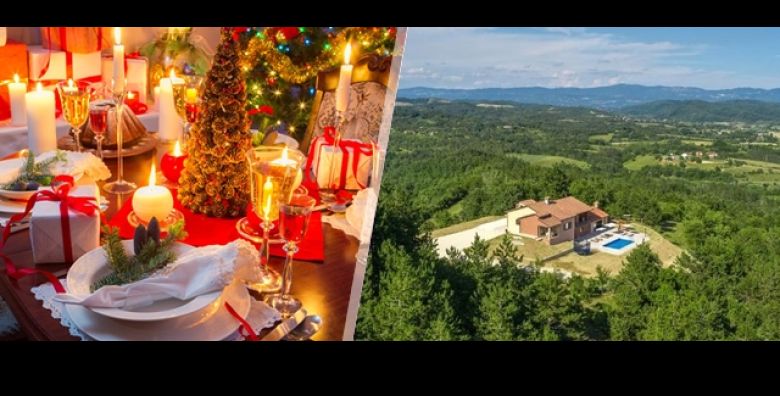 Stvorite bozicne uspomene s najdrazima u Villi Mirna  2 ili 3 nocenja za do 7 osoba uz toplinu kamina pice dobrodoslice bazen teretanu i saunu okruzeni prirodom u srcu Istre 