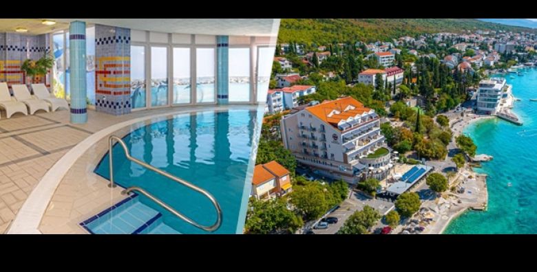 Obiteljski wellness odmor u Selcu uz 3 dana i 2 nocenja na bazi polupansiona za 2 odrasle osobe i do 2 djece u Hotelu Marina 4  opustanje u bazenu i fitness popust na saunu i masaze 