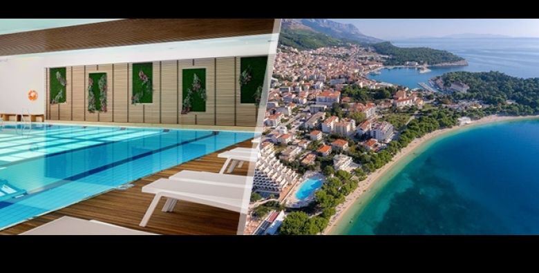 Wellness odmor u Makarskoj uz 4 dana i 3 nocenja na bazi polupansiona za 2 ili 4 odrasle osobe i 1 dijete u Hotelu Valamar Meteor 4  unutarnji bazen wellness centar i obiteljski sadrzaji 