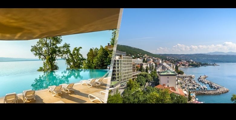 Odmor u luksuznom Grand Hotelu Adriatic u Opatiji  3 dana i 2 nocenja s polupansionom za 2 osobe kupanje u unutarnjem te vanjskom infinity bazenu i whirlpoolu s pogledom na more 
