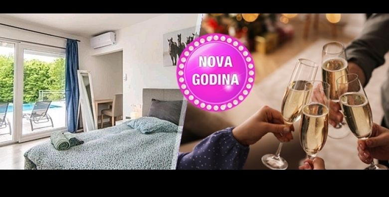 DOCEK NOVE GODINE 2026 uz obitelj ili prijatelje  4 dana i 3 nocenja u Villi Green Heaven u Pazinu za do 8 osoba uz privatni bazen jacuzzi i pice dobrodoslice 