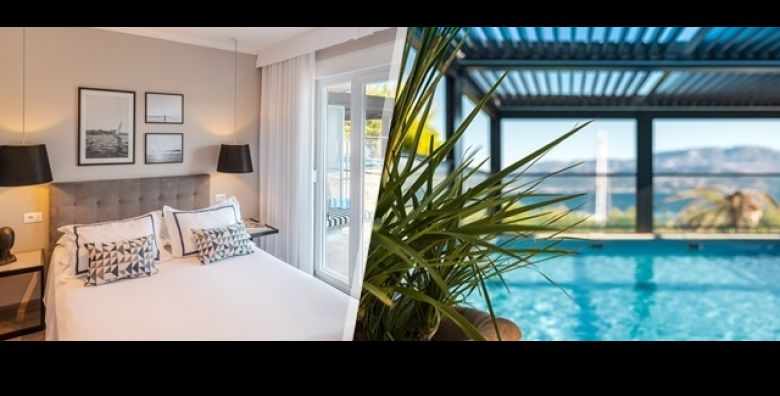 Neophodni predah u hotelu Osam 4 u Supetru na Bracu uz 3 dana i 2 nocenje na bazi dorucka opustanje uz masaze bazen saune i pice dobrodoslice za 2 osobe 