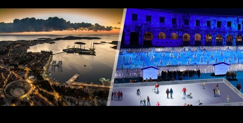 ADVENT U PULI  otkrijte carolije Pule uz 1 ili 2 nocenje s doruckom za 2 osobe u Pula City Center Accommodation uz GRATIS ulaznice za KLIZANJE u carobnom ambijentu Pulske Arene 