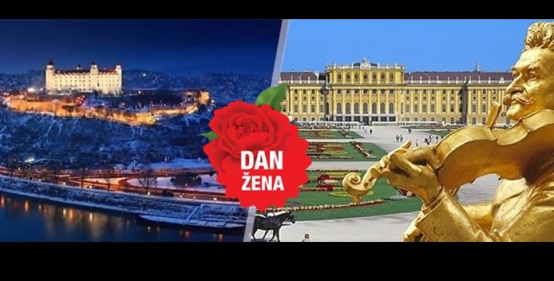  07 08 03 2026  Proslavi Dan zena uz Darojkovic Promet Dvodnevni zenski provod u Becu i Bratislavi s prijevozom i smjestajem Uzivaj u sopingu kulturi i nezaboravnim trenucima Rezerviraj sada 