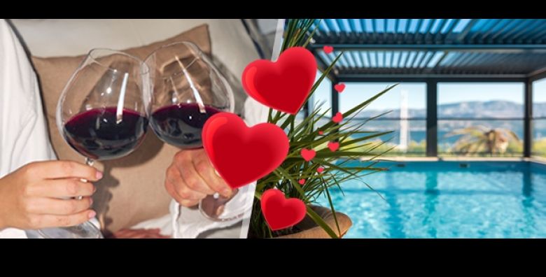 Valentinovo iz snova u Hotelu Osam 1 ili 2 nocenja s doruckom uz pogled na more te neograniceno koristenje saune i bazena Proslavite ljubav uz luksuzan smjestaj i najljepse zalaske sunca na Bracu 