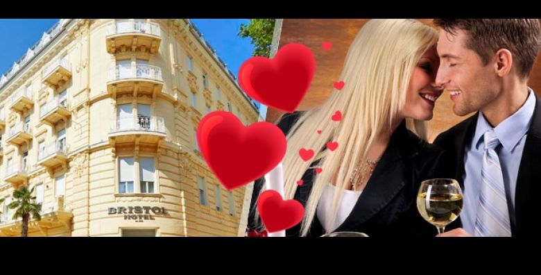 Hotel Bristol Opatija poziva vas na Valentinovo iz snova  2 nocenja s polupansionom ziva glazba vecera uz svijece i poklon dobrodoslice za savrsen spoj Poklonite sebi i voljenoj osobi 