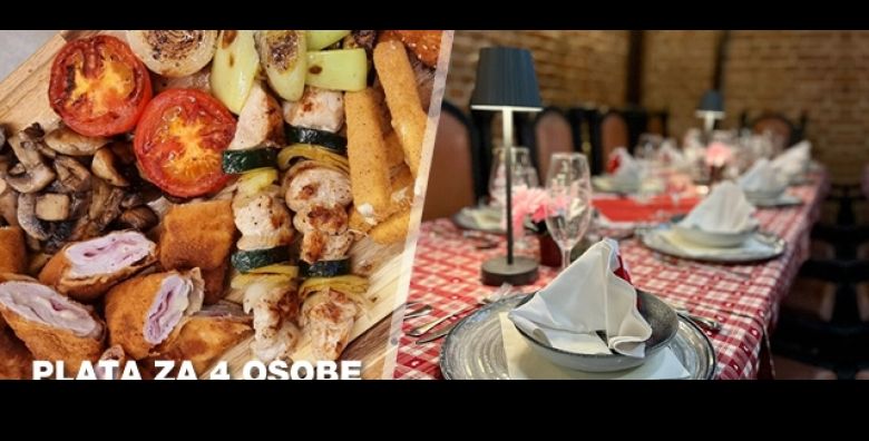 Uzivajte u kraljevskoj gozbi Gradske Pivnice Ivanic: Bogata Rostilj ili Pivnicka plata Metar uz domace kruscice i priloge  savrsen izbor za obiteljsko ili prijateljsko druzenje sve za 4 osobe 