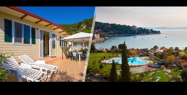 Opustajuci proljetni odmor u MASLINICA Oliva Mobile Homes: 2 nocenja za 2 4 osobe u mobilnoj kucici STANDARD s wellnessom bazenom aktivnostima za obitelj i parove u Rapcu 
