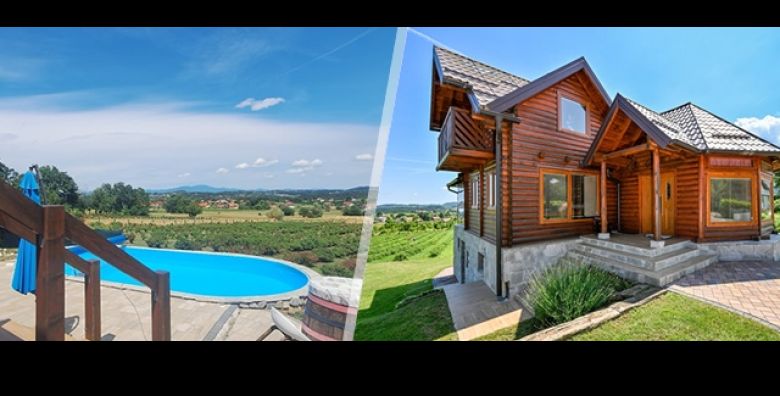 PROLJETNI odmor u ZAGORJU u Holiday House Val uz 2 ili 3 nocenja za 2 ili 4 osobe  privatno koristenje BAZENA saune i jacuzzija drustvene igre i potpuna intima usred predivne prirode 