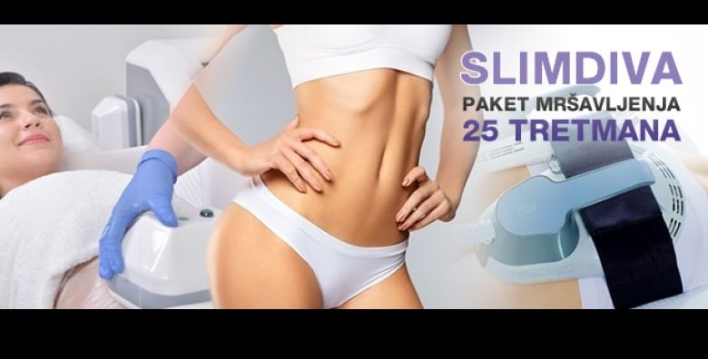  SPECIJALNA PONUDA Iskoristite cak 90posto popusta na SLIMDIVA paket od 25 tretmana mrsavljenja i oblikovanja tijela uz 1 tretman LED maskom za lice u Bio Klinik salonu u Zagrebu 