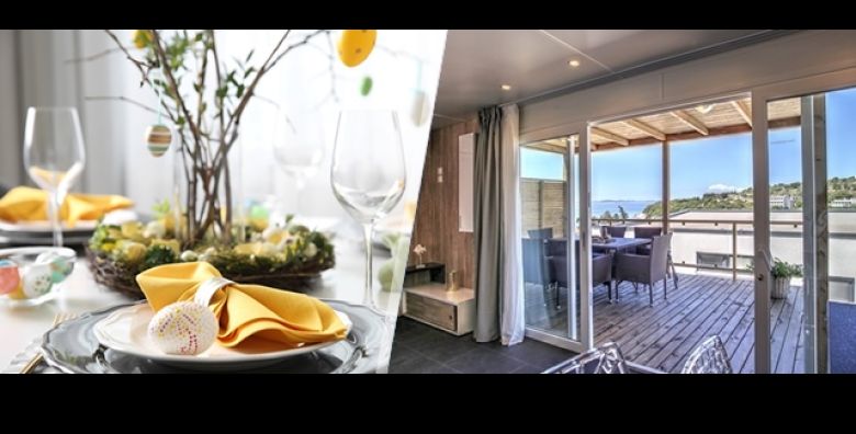 USKRSNJI ODMOR u Campu Rehut na Murteru: 3 ili 5 nocenja za 4 osobe u luksuznim kucicama tik uz plazu uz UKLJUCEN TRADICIONALNI USKRSNJI DORUCAK za cijelu obitelj ili drustvo 