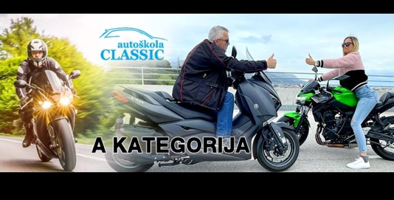TOP PONUDA za vozacki samo na Crnom Jaju  upisi i polozi A KATEGORIJU u Autoskoli Classic R u Splitu za samo 499€ i konacno nauci voziti motor 