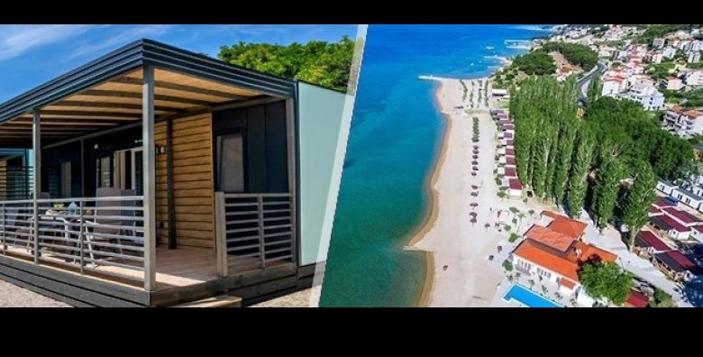 JESENSKI Dine  Relax u Kampu Almissa u OMISU 2 NOCENJA uz POLUPANSION u mobilnoj kucici za 2 odraslih i 3 djece BAZENI i sport ukljuceni Najbolji OBITELJSKI odmor u boji jeseni 