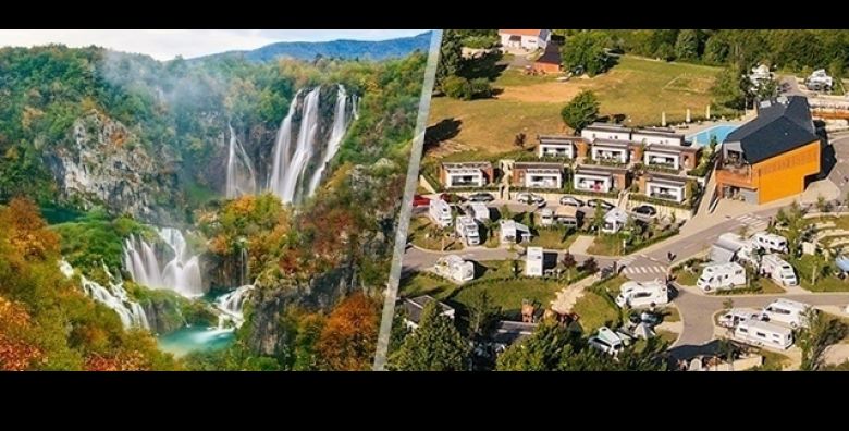PROLJETNI odmor u Camping Plitvice 1 ili 2 nocenja u Premium KUCICI za 2 ili 4 osobe s POLUPANSIONOM i E  BICIKLIMA Uzivajte u prirodi uz VANJSKI BAZEN i vrhunsku UDOBNOST 