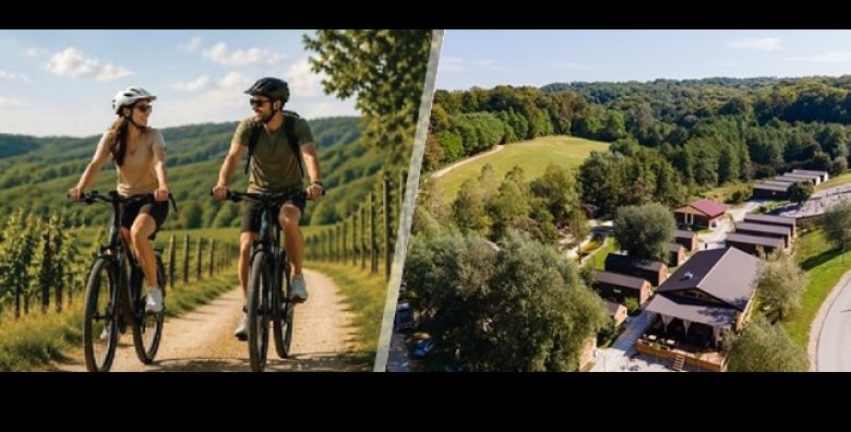 AKTIVNI ODMOR u Medjimurju u Glamping Resortu Halicanum 4  2 3 ili 4 nocenja s DORUCKOM za 2 osobe  3 5h E bike tura s RUCKOM Opustite se u PRIVATNOJ KADI na terasi i finskoj SAUNI 