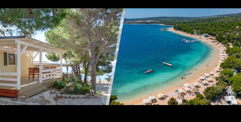 CAMPING VILLAGE SIMUNI na Pagu: 1 nocenje s DORUCKOM za 4 ili 6 osoba u luksuznim MOBILNIM KUCICAMA uz ukljucenu ANIMACIJU i zavrsno ciscenje  idealan OBITELJSKI ODMOR u svibnju 