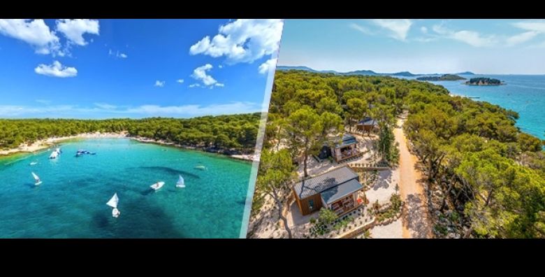 PROLJECE u Pine Beach Pakostane: 2 NOCENJA u MOBILNIM KUCICAMA za 5 odraslih i 1 dijete uz 20 SPORTSKIH aktivnosti ukljuceno REZERVIRAJTE najbolji obiteljski odmor 