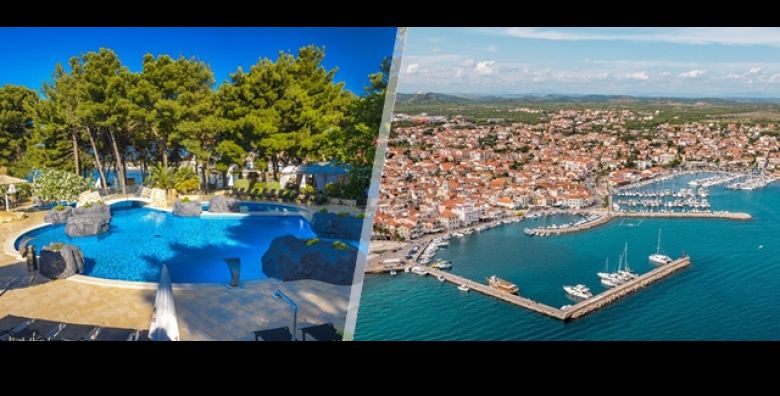 PROLJECE u Vodicama MATILDE BEACH RESORT: 2 nocenja s DORUCKOM za 2 osobe i 2 DJECE GRATIS u Junior apartmanu Ukljuceni BAZEN parking pice dobrodoslice i GRATIS LEZALJKE 