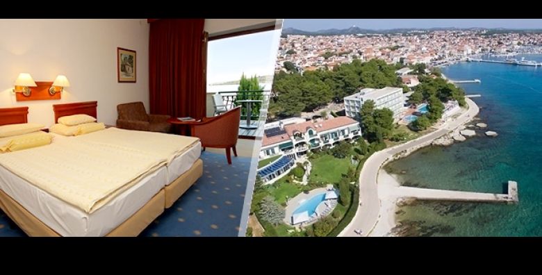 SPICA SEZONE za CIJELU OBITELJ u Vodicama Ljetujte uz 8 dana 7 nocenja s DORUCKOM za 2 osobe i 2 DJECE u Hotelu Villa Radin 4 u superior sobi s balkonom i POGLEDOM na more 