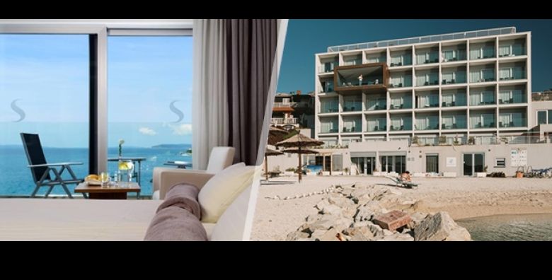 POCETAK LJETA u Podstrani uz 2 nocenja s DORUCKOM za 2 OSOBE u luksuznom Hotelu Split 4  SUPERIOR soba s POGLEDOM na more vino voce besplatne lezaljke i PRIVATNO koristenje SPA zone 