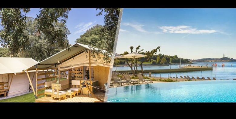 GLAMPING U ROVINJU Kamp Amarin by Maistra  2 nocenja za do 4 osobe u opremljenom SATORU Relax Gratis zavrsno ciscenje posteljina koristenje vanjskog BAZENA lezaljke i bogat ANIMACIJSKI program 
