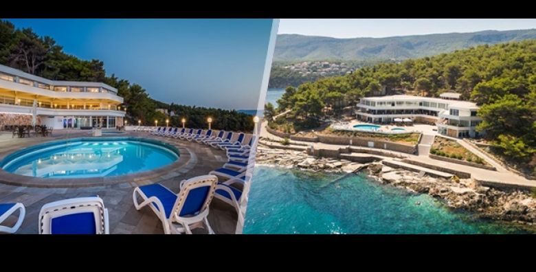 KRAJ LJETA U JELSI Fontana Resort 2 na Hvaru uz 3 5 ili 7 POLUPANSIONA za 2 osobe  1 dijete do 5g GRATIS Sobe prema MORU 2 vanjska BAZENA s morskom vodom i ANIMACIJA za djecu 