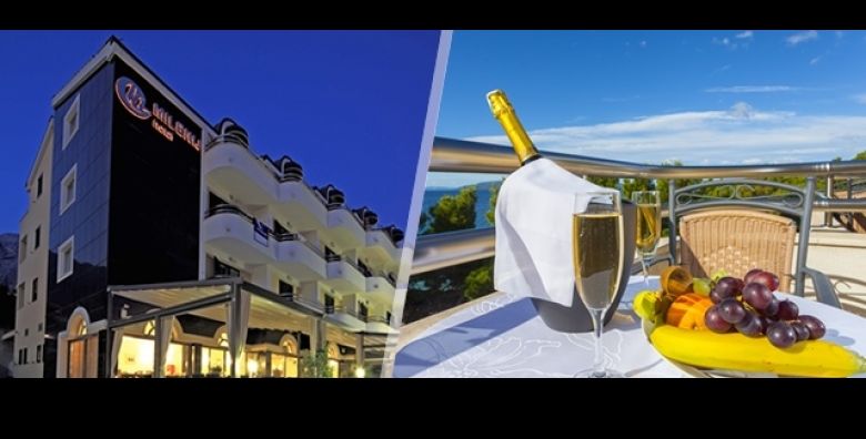  RUJAN Iskoristite idealne temperature za BIJEG u Makarsku: Hotel Milenij 4 vas ceka uz 2 dana 1 nocenje i bogat dorucak za 2 osobe LUKSUZAN odmor i opustanje na korak do mora 