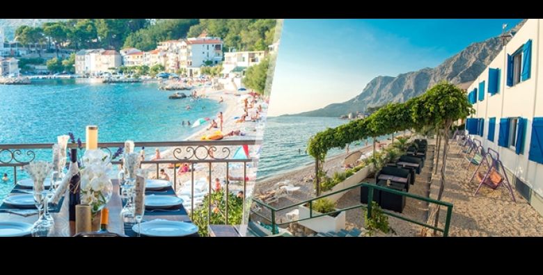 Provedite KRAJ LJETA na Makarskoj rivijeri u Beach Hotelu 3 u Drasnicama 3 nocenja s DORUCKOM za dvoje BESPLATAN PARKING i WIFI  BESPLATNE LEZALJKE i suncobrani na plazi za prvih 10 rezervacija 