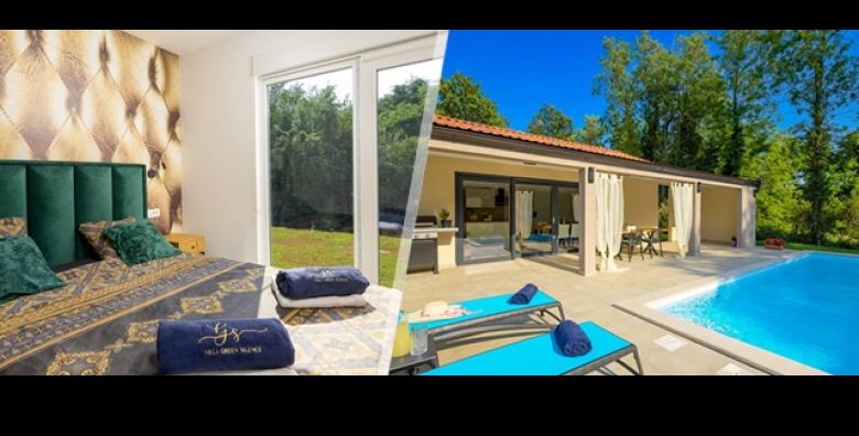 VILLA GREEN SILENCE kod Pazina Privatni odmor za 5 osoba na 2 nocenja: opustanje u JACUZZIJU privatni bazen predivna priroda pice dobrodoslice i potpuna PRIVATNOST u srcu carobne Istre 