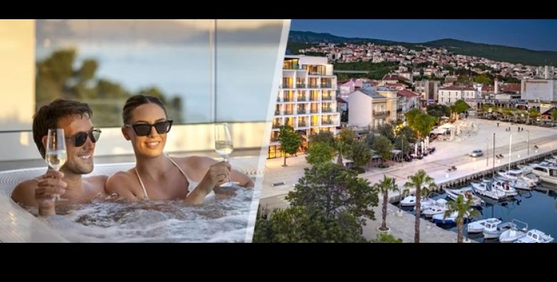 Luksuz u Crikvenici: 2 nocenja s DORUCKOM za 2 osobe u Aminess Younique Narrivi Hotelu 5  BAZEN s grijanom vodom whirlpool finska sauna parna kupelj i fitness  savrsen WELLNESS odmor 