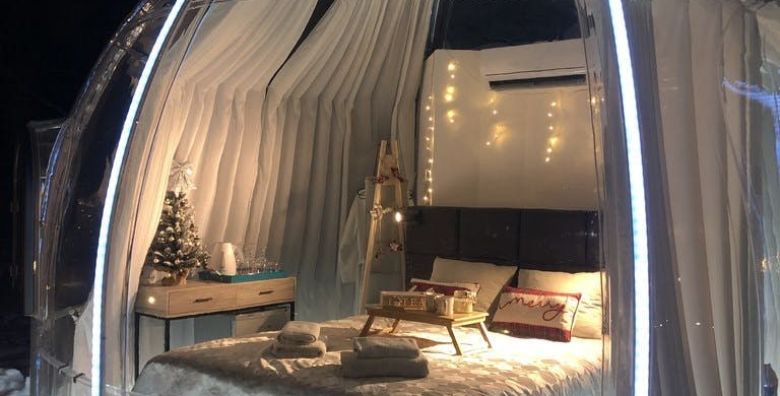 Cupola glamping dome Sarajevo  Sarajevo Bosna i Hercegovina  102 EUR  1x nocenje u glamping kupoli za 2 osobe Koristenje jacuzzija