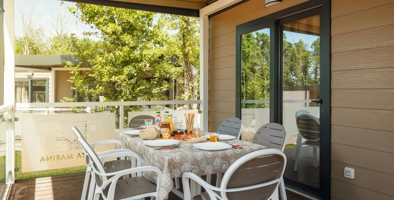 Santa Marina Camping  Ukrsni obiteljski odmor u Premium Comfort mobilnoj kucici Porec Istra Hrvatska  119 €