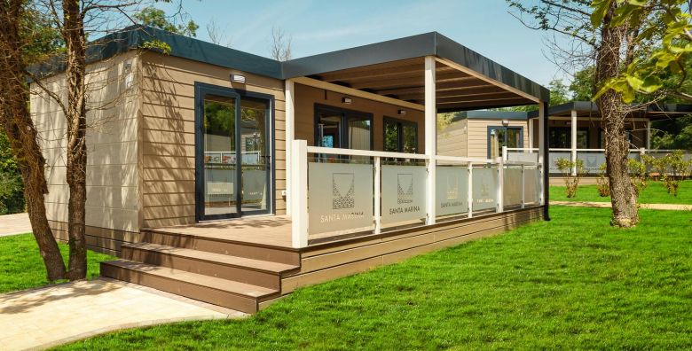 Santa Marina Camping  Ukrsni obiteljski odmor u Premium Comfort mobilnoj kucici Porec Istra Hrvatska  170 €