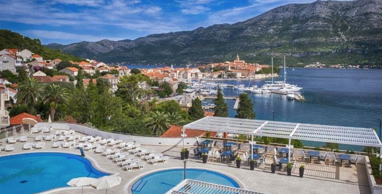 Marko Polo Maradiso Hotel by Aminess  Obiteljsko ljeto na Korculi Korcula Dalmacija Hrvatska  904 EUR  4x nocenje u dvokrevetnoj Comfort sobi za 2 osobe 1 dijete do 9 99 godina besplatno  Polupansion