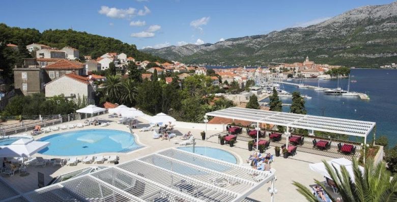 Marko Polo Maradiso Hotel by Aminess  Obiteljsko ljeto na Korculi Korcula Dalmacija Hrvatska  1 762 EUR  7x nocenje u dvokrevetnoj Comfort sobi za 2 osobe 1 dijete do 9 99 godina besplatno  Polupansion