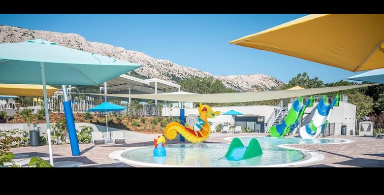 Valamar Camping Baska  Ljetni odmor na Krku s bazenima i animacijom Baska otok Krk Hrvatska  451 EUR  2x nocenje u Marena home mobilnoj kucici za 6 osoba 4 odrasle osobe i 2 djece do 15 99 godina  Koristenje vanjskog activity bazena i djecjeg vodenog parka