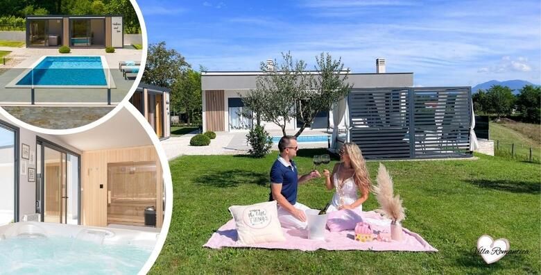 WELLNESS U ISTRI  opustite se u romanticnoj atmosferi i provedite naljepse trenutke s voljenom osobom uz 2 ili 3 nocenja u Villa Romantica 4 s jacuzzijem bazenom i saunom