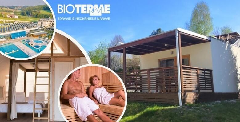 Praznici u Sloveniji Glamping naselje Bioterme 4  2 ili 4 noci s polupansionom za 2 osobe  GRATIS paket za 1 dijete uz koristenje bazena sauna fitnessa i animacijski program