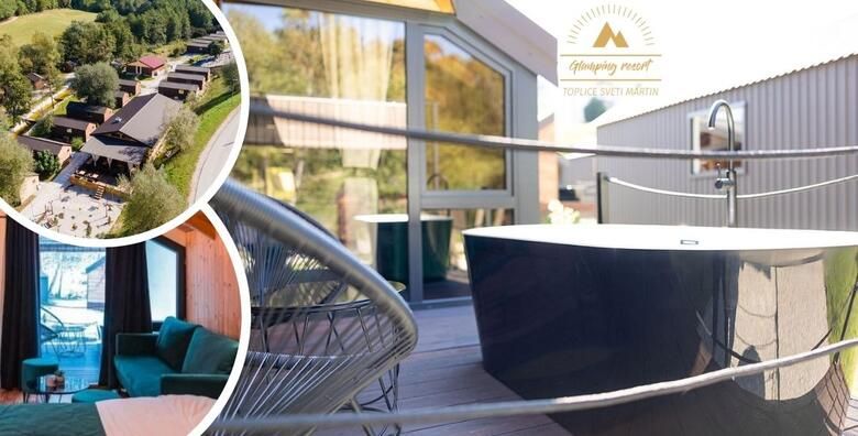 Glamping resort Halicanum 4  1 ili 2 nocenja s polupansionom za 2 odraslih  GRATIS paket za 1 dijete uz privatnu kadu na terasi