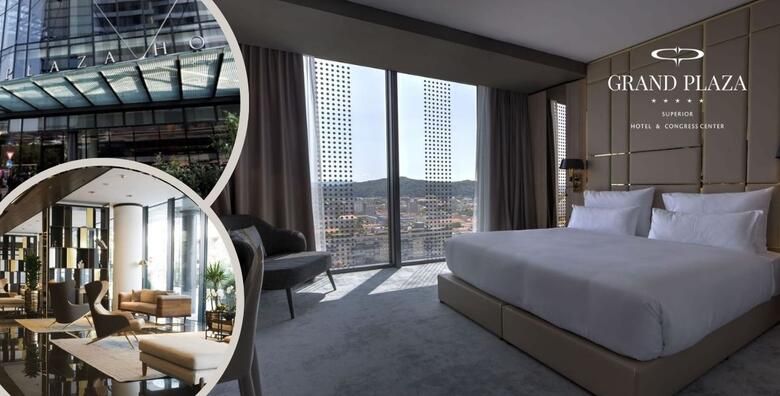 ODMOR U CENTRU LJUBLJANE  1 ili vise nocenja s doruckom za 2 osobe uz pjenusac sa zlatnim listicima u sobi i koristenje fitnessa u Grand Plaza Hotelu  Congress Centru 5 