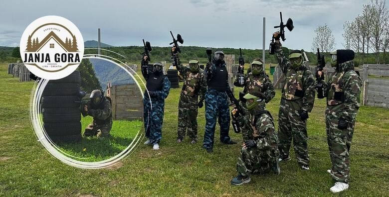 Paintball avantura u Lici Okupite drustvo i osvjezite svoje timske vjestine uz Janja Gora Experience i 3h na poligonu s ukljucenom opremom za 8 osoba