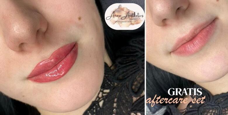 Trajna sminka usana  za savseno oblikovane usne bez svakodnevnog nanosenja ruza u novootvorenom Salonu za uljepsavanje Anova Aesthetics