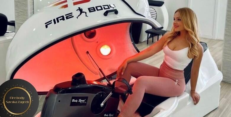 Fitness revolucija: do 1500 kcal u 30minuta Rijesite se masnoce uz vakuumsku traku za trcanje ili bicikl s infracrvenom tehnologijom u fitness studiju Fire Body Savska Zagreb