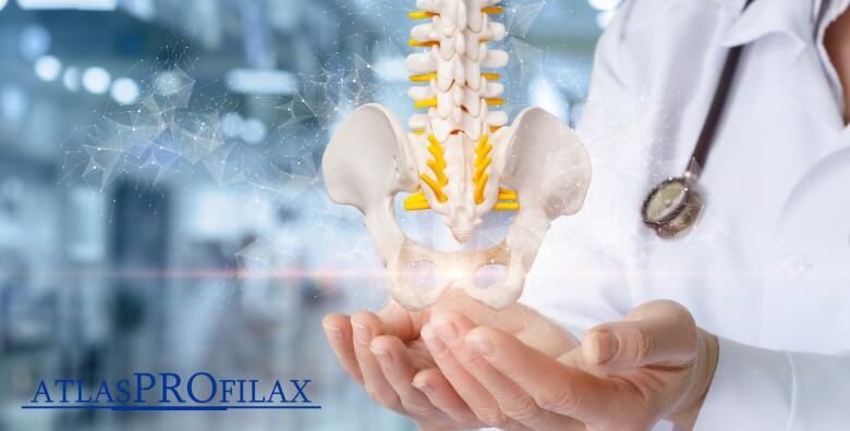 Namjestanje kraljeznice i pregled atlasa uz Thumper vibro masazu s dubinskim djelovanjem protiv bolova i terapiju magnetnom rezonancom