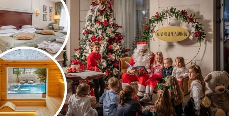 ADVENT u Hotelu President Solin 5  2 ili 3 nocenja s polupansionom za dvoje  GRATIS smjestaj za 2 djece uz koristenje bazena jacuzzija sauna relax zone i fitnessa